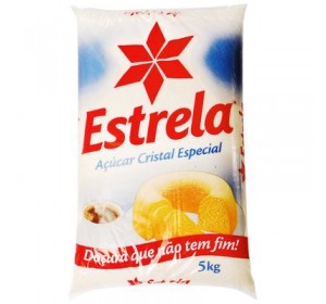 Açúcar Cristal Estrela 5 KG -  Pacote