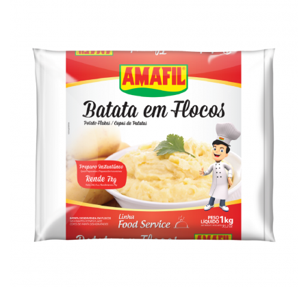 Batata em Flocos Amafil  1kg