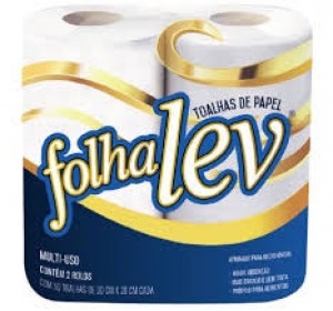 Papel Toalha Folha Leve Pct 2 Rolos