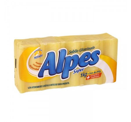 Sabão Barra Alpes 5x200g 